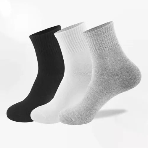 independent packaging wholesale foot bath gifts polyester socks playground four seasons gift socks black white gray socks wholesale customization