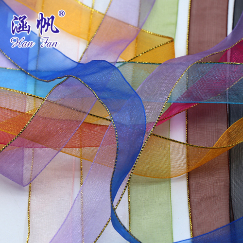 hanfan ribbon phnom penh solid color snow yarn ribbon 25mm taiwan organza ribbon hair accessories gift packaging