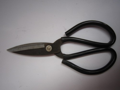 big head scissors no. 1 black leather black head wide head scissors