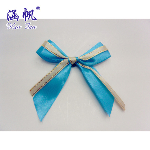 Ribbon Factory Direct Sales Polyester Bow Sample Customized Clothing Accessories Small Flower Gift Packaging