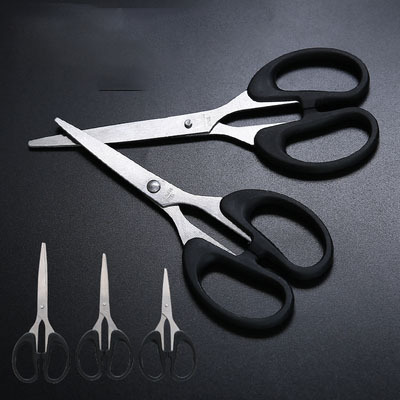 stationery scissors office home kitchen sewing paper cutter large and small stainless steel handmade art knife sub-scissors
