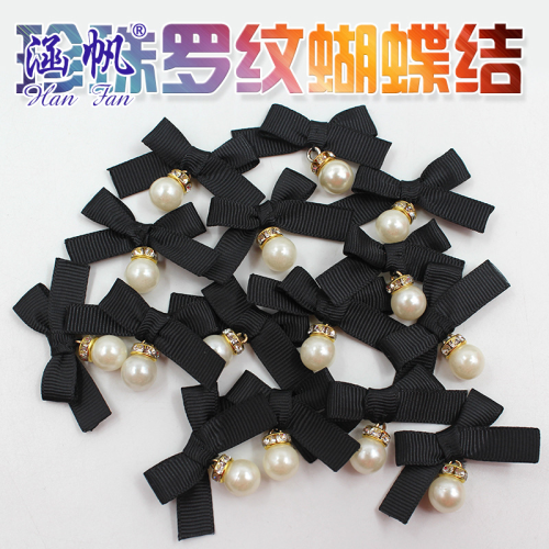pearl thread handmade bow factory spot wholesale packaging candy box hair accessories bow accessories