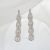 Claw Chain Series Rhinestone Earrings for Women Sparkling Full Rhinestone Dangle Earrings Earrings Dinner All-Match Earrings Earrings