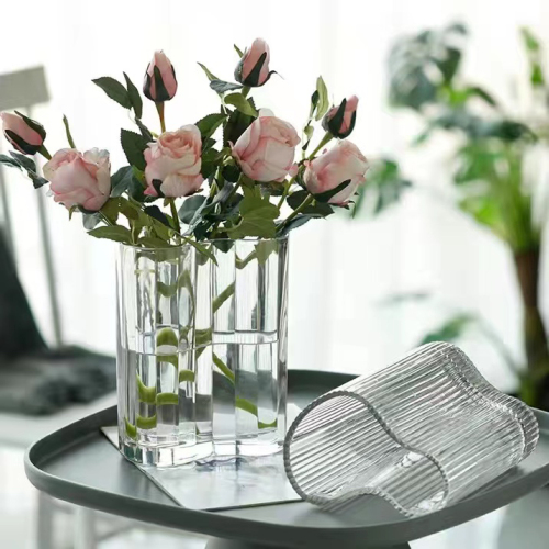 chuguang glass crystal glass vase home decoration transparent vase flower arrangement hydroponic