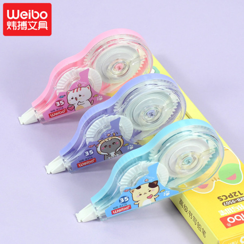 Weibo Stationery Wholesale Modifier Creative New Cartoon Cute and Compact Mini Candy Students‘ Supplies Correction Tape