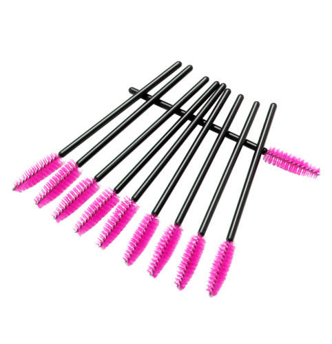 disposable hollow rod mascara brush spiral mini eyebrow brush long rod portable eyelash makeup brush in stock