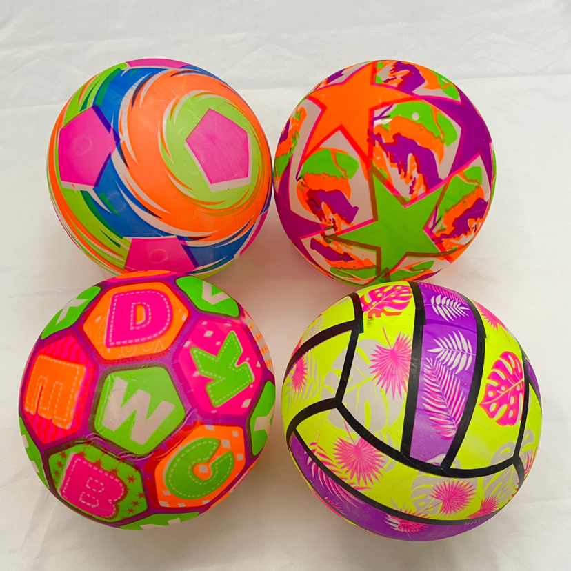 pvc荧光球 玩具球 地摊玩具 充气球 厂家直销_凯达制球_义乌购
