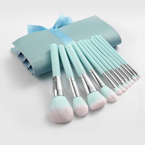 12 makeup brushes set wooden handle eyeshadow loose powder concealer blush lip brush full set of beauty tools