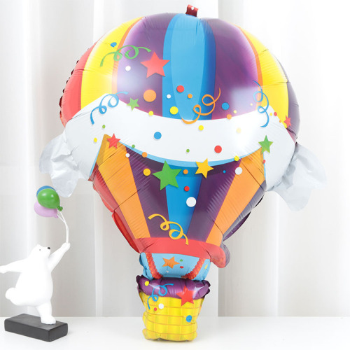 large hot air balloon decoration children‘s creative aerospace theme layout birthday party store mall decoration