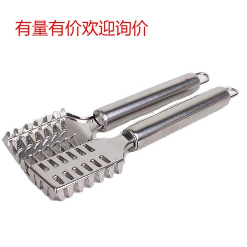 Creative Stainless Steel Double Row Fish Scale Planer Multi-Purpose Fish Scraper Kitchen Gadget Scale Removal Knife Fish Brush Department Store Wholesale