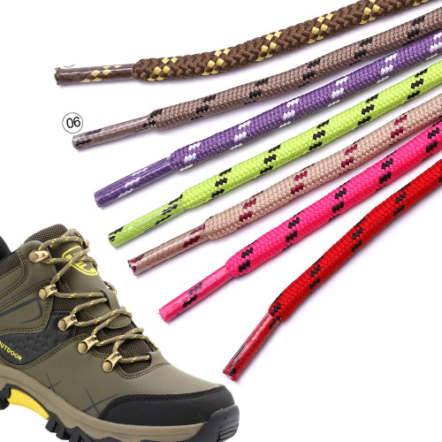factory direct-sale core-wrapped shoelace three-point round shoelace 0.5-0.8-1-1.2 m length