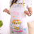 Korean Style Cute Cartoon Print Waist Adult Neck-Hanging Apron Kitchen Oil-Proof Clean Sleeveless Half-Length Apron