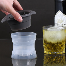 Ice Cube Makers 4 Hole Round Ice Hockey Mold Whisky Cocktail Vodka Ball Ice