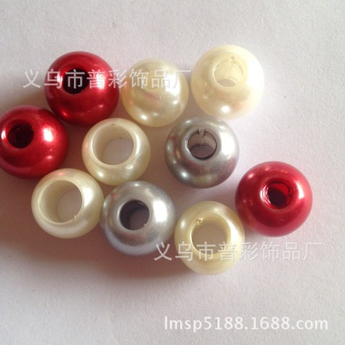 Factory Wholesale ABS Imitation Pearl Big Hole Imitation Pearl DIY Ornament Accessories