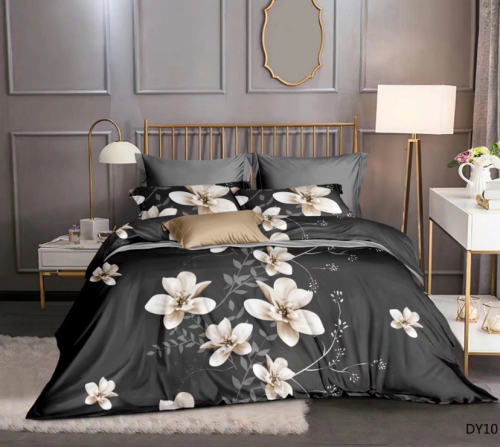 022 Popular Brushed New Flower Four-Piece Set Plant Cashmere Thickened Brushed Six-Piece Set cloth Spot 