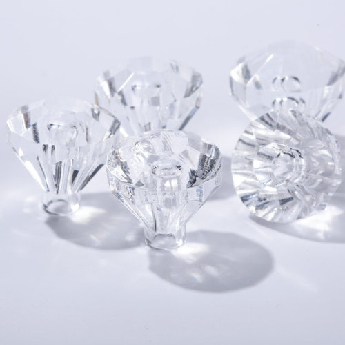 25mm acrylic drill acrylic half hole transparent beads diy diamond jewelry accessories decorative beads