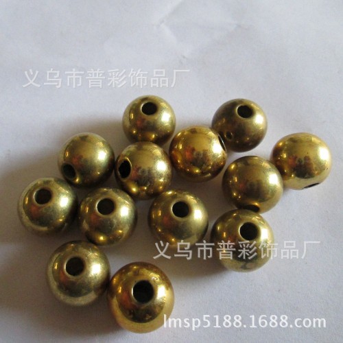 manufacturers supply ccb round beads electroplating straight hole round beads diy jewelry accessories
