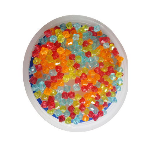 yiwu wholesale plastic beads 3mm colorful transparent round beads diy jewelry accessories plastic beads