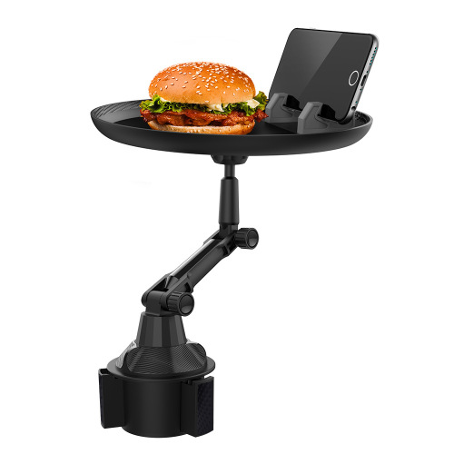 Car Dinner Plate Tray Beverage Coffee Small Dining Table Food Rack Easy-to-Reach Tissue Holder Mobile Phone Holder