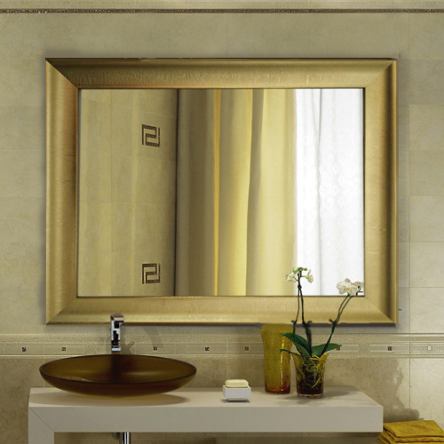 customizable mirror printed logo hotel bathroom hanging mirror bathroom mirror manufacturer half-body mirror with frame