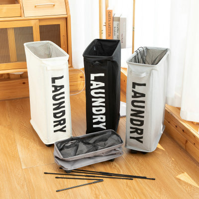 Pulley Foldable Laundry Basket Simple Fabric Storage Basket Dirty Clothes Storage Basket Folding Storage Dirty Clothes Basket