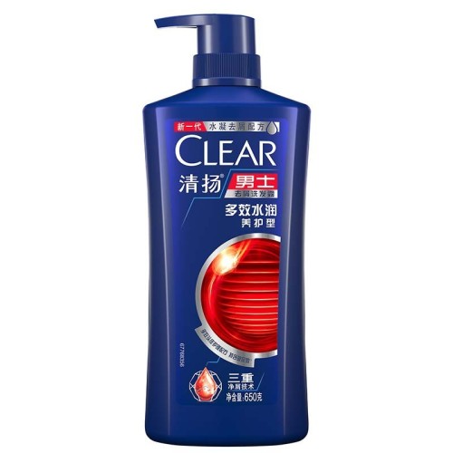 CLEAR Shampoo 650G Refreshing Oil Control Multi-Effect Moisturizing Maintenance Type Activated Carbon Clean and Clear CLEAR Shampoo