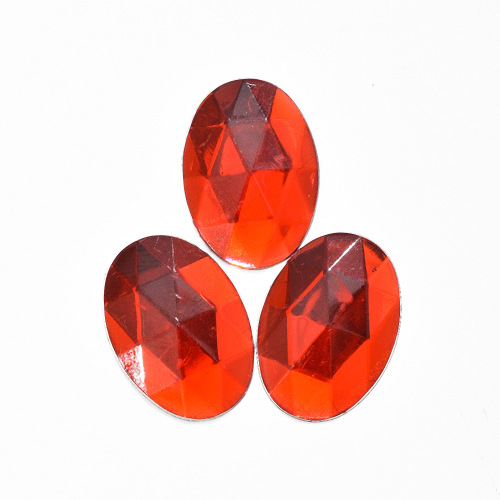 benzene acrylic plastic oval egg-shaped flat bottom chamfering diamond diy jewelry accessories door flower xi word sticking diamond