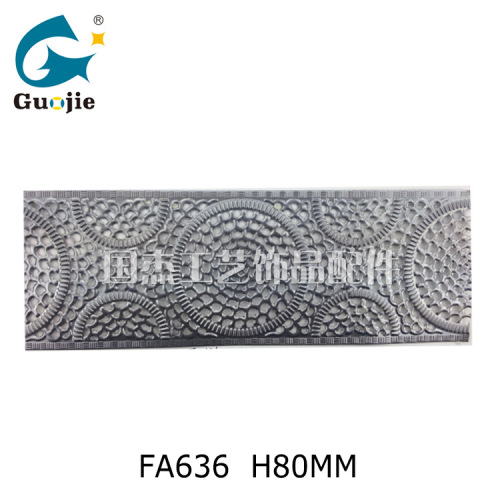 Fa636 Supply New Yiwu Iron Sheet Lace Iron Parts Decorative Craft Hollow Pattern Lace