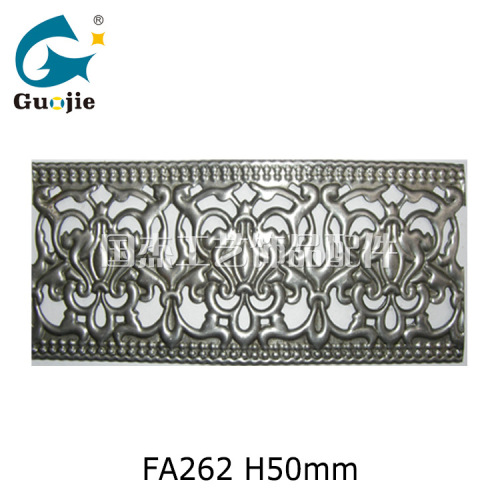 custom iron lighting flower stand decorative wrought iron accessories stamping plate strip 5cm new pattern decorative plate strip