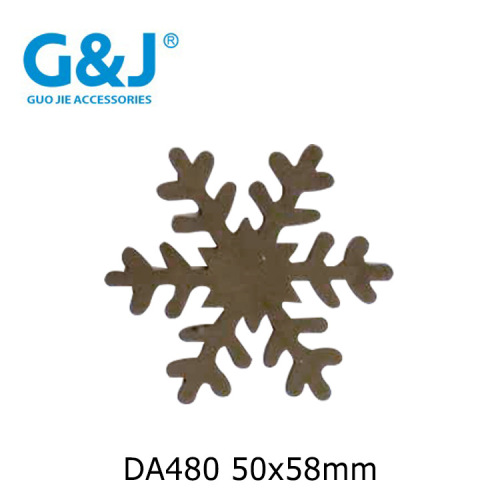 da480 christmas pastoral crafts wrought iron peculiar shape solid flat snowflake accessories christmas accessories