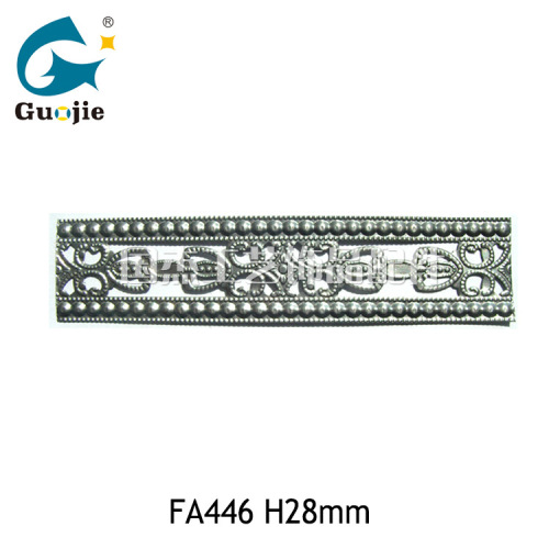 customized decorative iron metal stamping metal lace strip sheepskin lantern iron frame matching pattern flower belt punching parts