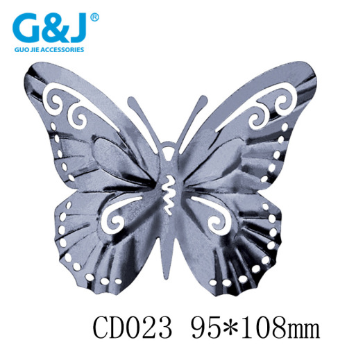Iron Sheet Crafts Hollow Stamping Butterfly Accessories Iron Art Simulation European Pastoral Plug Butterfly Insect Iron Sheet