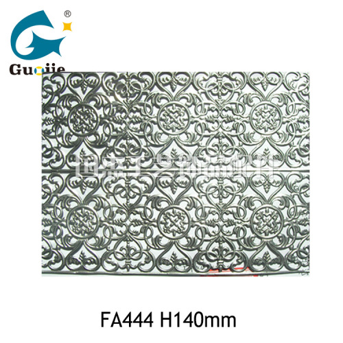 guojie customized double-layer lace line hardware stamping lace wall hanging metal iron crafts black embryo accessories
