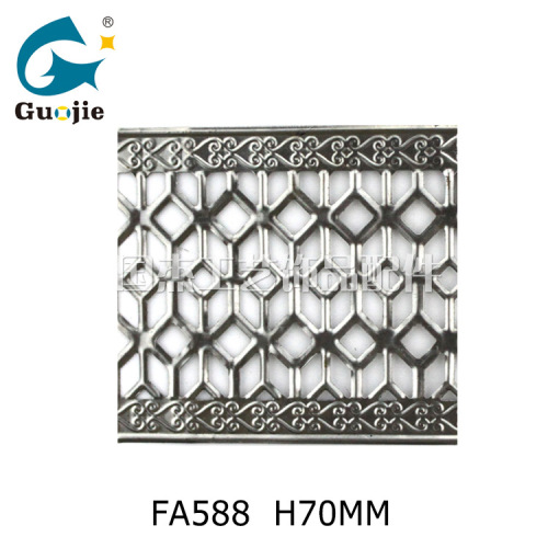 Customized Iron Hardware Lace Hollow-out PRISM Line Punching iron Lace Crafts Metal Accessories 