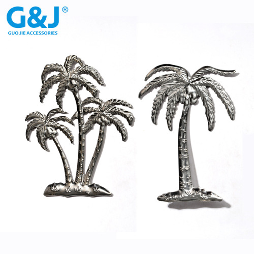 Cross-Border Metal Coconut Tree Stamping Leaves Flower Stand Bird Cage Decoration Wardrobe Iron Crafts Stamping Accessories 