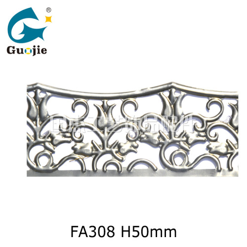 customized iron accessories crafts lace hardware punching hollow tulip pattern lace lath lighting