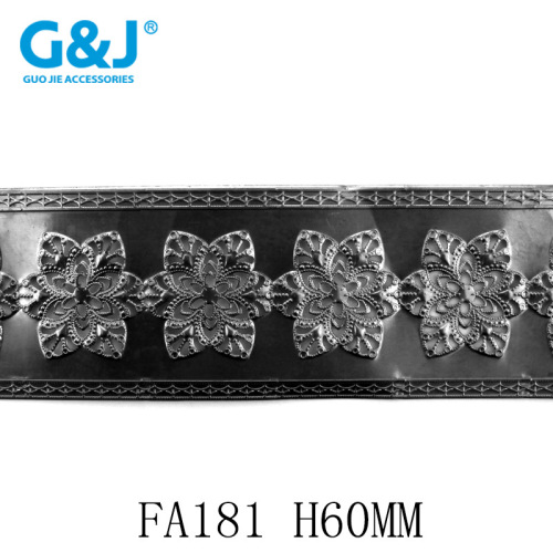 custom metal hollow hexagonal flower pattern hardware craft lamp decoration accessories lace stamping iron art iron lace
