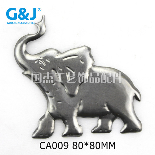 ca009 iron sheet animal long nose stamping stereo thailand elephant wind lamp candlestick craft accessories