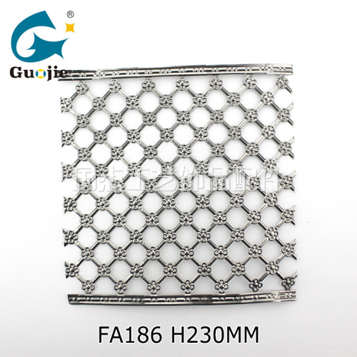Wholesale Ningbo Wrought Iron Lampshade Hollow Lace Metal Imitation Woven Rattan Lace Crafts Frame Stamping Accessories