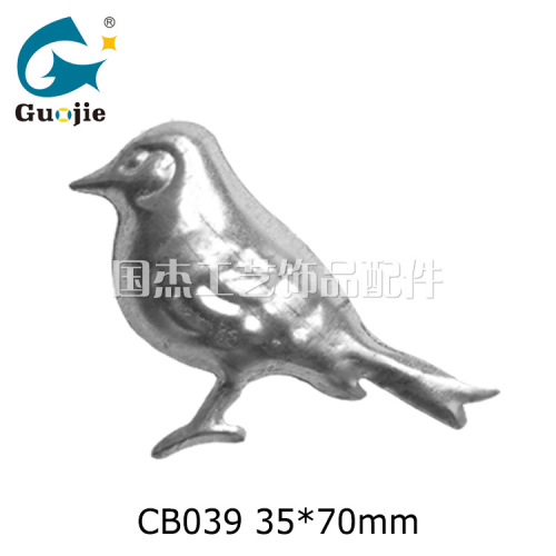 Cb039 Yiwu Iron Hardware Three-Dimensional Stamping Forming Thrush Cuckoo Bird Iron Sheet Accessories Bird Cage Decoration