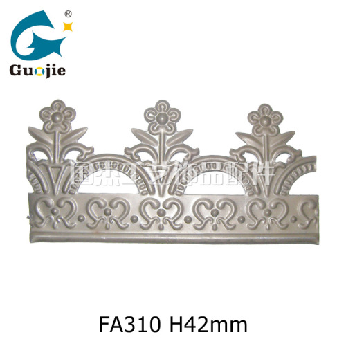 fa310 specializes in producing yiwu wrought iron sheet lace lighting accessories stamping process lath hardware lace