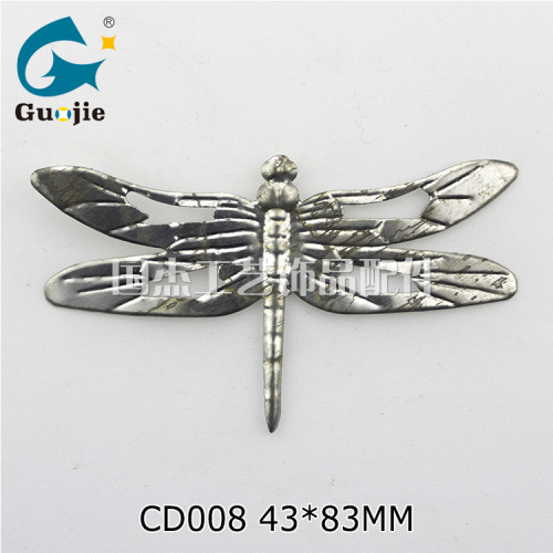 Iron Metal Dragonfly Simulation Bionic Insect Dragonfly Animal Specimen Iron Stamping Dragonfly