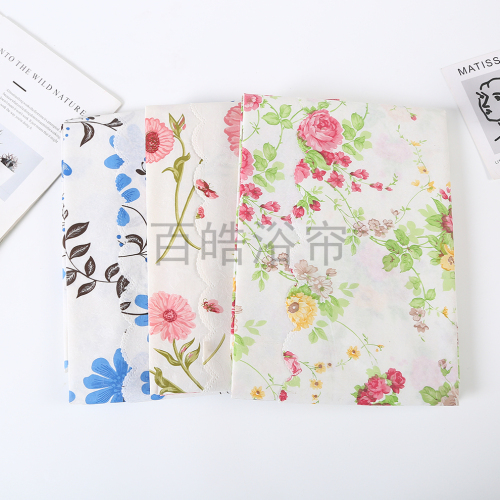 [baihao] modern simple fresh printed tablecloth waterproof and oil-proof tablecloth dining room table mat tablecloth