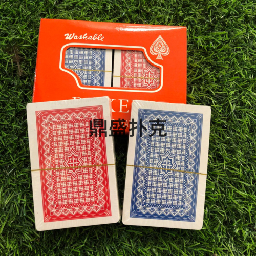 paper double red paper set playing cards 6 sets of one medium box 250g paper red and blue 2 colors set