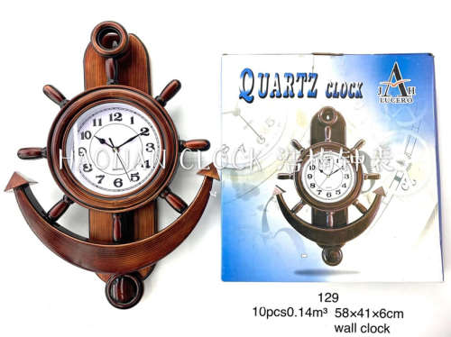 mediterranean rudder personalized wall clock fashion rural living room creative clock