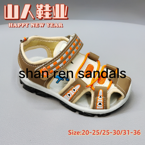 closed toe sandals new material bottom children‘s beach shoes boys soft bottom anti-kick leisure sandals girls student shoes foreign trade