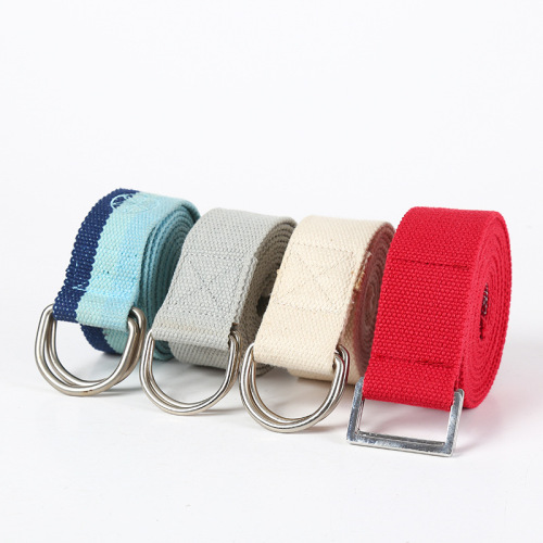 38cm/200cm Yoga Belt Stretch Belt Beauty Back Anti-Humpback Stretch Band Air Yoga Rope Open Shoulder Ribbon Polyester Cotton