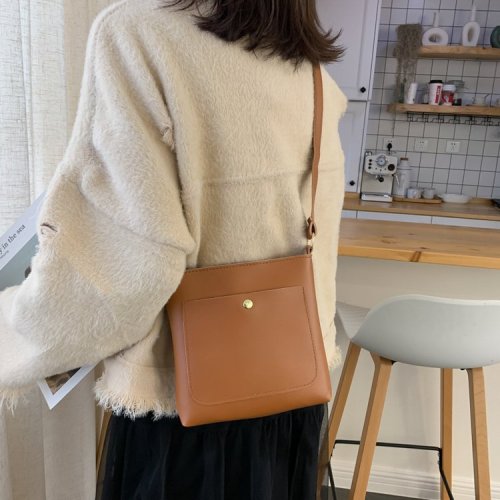 Small Solid Color Square Bag Shoulder Messenger Bag Lightweight Fashion Women‘s Bag Mobile Phone Bag