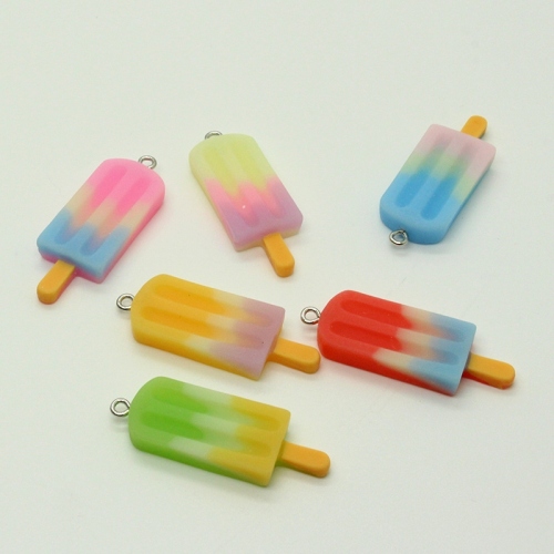 Simulation Mini Shading Sorbet/Popsicle Resin Pendant Ornaments Accessories DIY Color Creative Fun Pendant