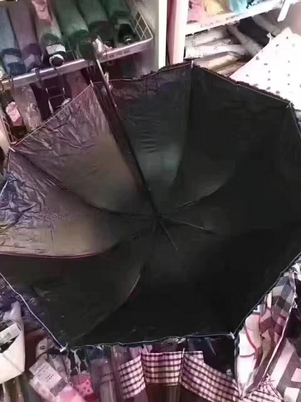 黑胶防晒太阳伞，款式多质量保证混批实拍图片黑胶防紫外线太阳伞详情7